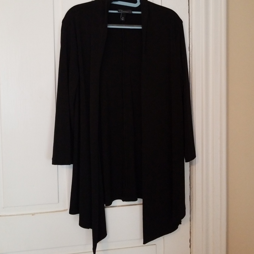 Black high low cardigan